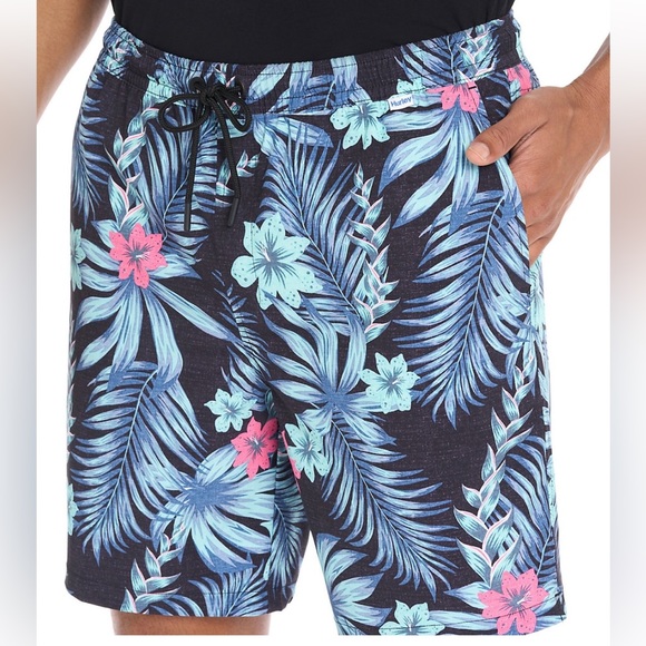 HURLEY 🆕 XXL Futura Floral Stretch Volley Walk Shorts - Picture 4 of 10